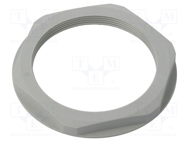 Nut; M63; halogen free; polyamide; UL94V-0; 75mm; grey; -20÷100°C