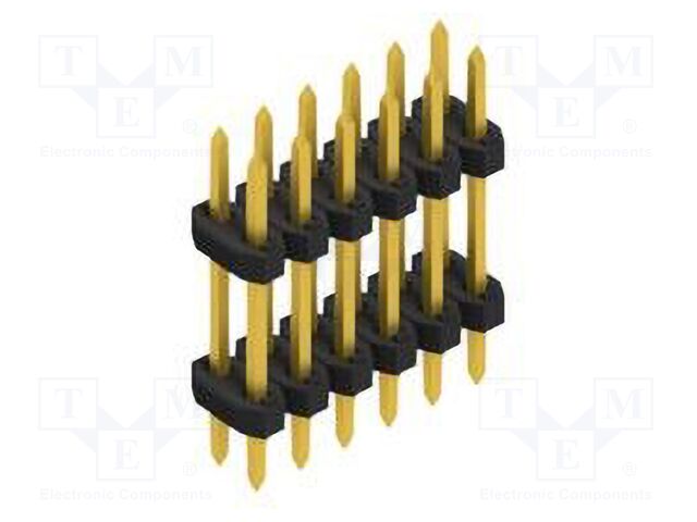 Connector: pin strips; pin header; male; PIN: 12; 2mm; THT; 2x6; 100V