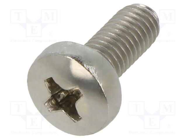 Screw; M5x12; Head: button; Phillips; PH2; A2 stainless steel