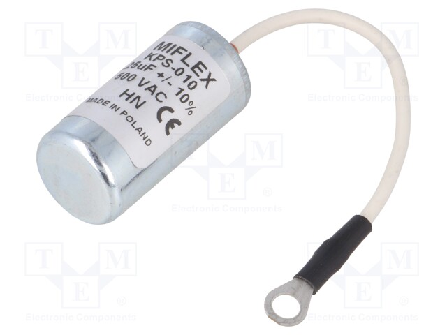 Capacitor: polypropylene; ignition; 0.25uF; ±10%; petrol engine
