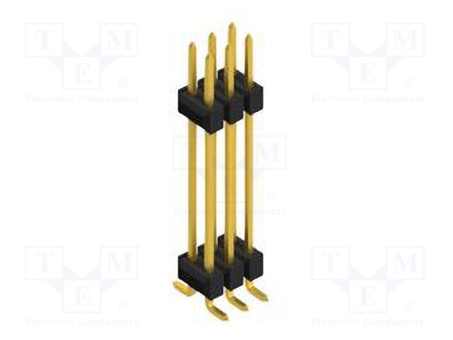 Connector: pin strips; pin header; male; PIN: 6; 2.54mm; SMT; 2x3