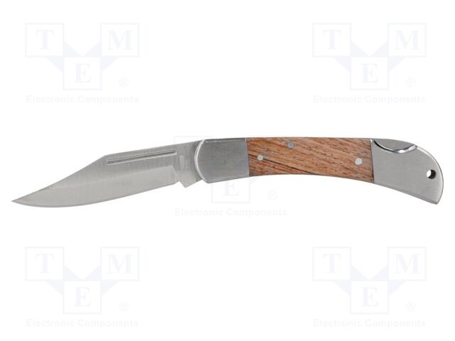 Knife; universal; 60mm; Material: stainless steel; folding