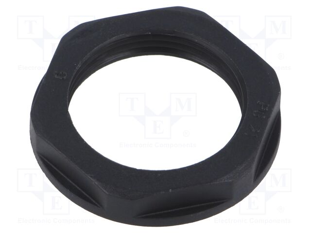 Nut; PG21; polyamide 6; 36mm; black; -40÷100°C; Thread: PG