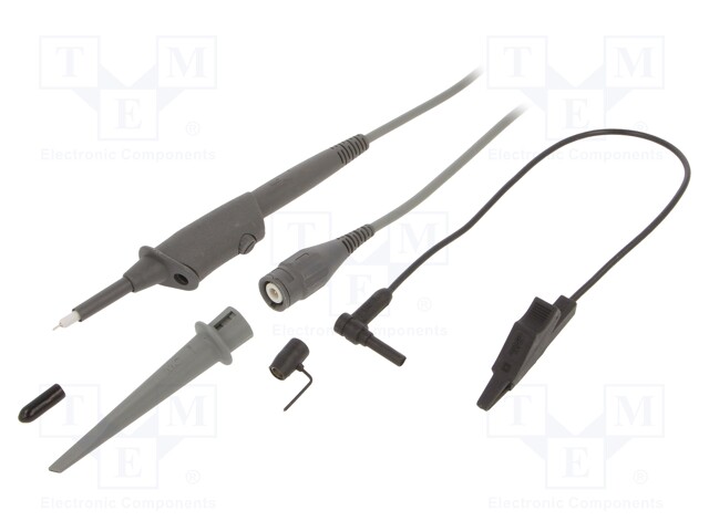 Probe: for oscilloscope; 0÷500MHz; 10: 1; 600V; 1ns; 10÷30pF; grey