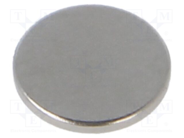 Magnet: permanent; neodymium; 5N; Ø: 10mm; H: 1mm