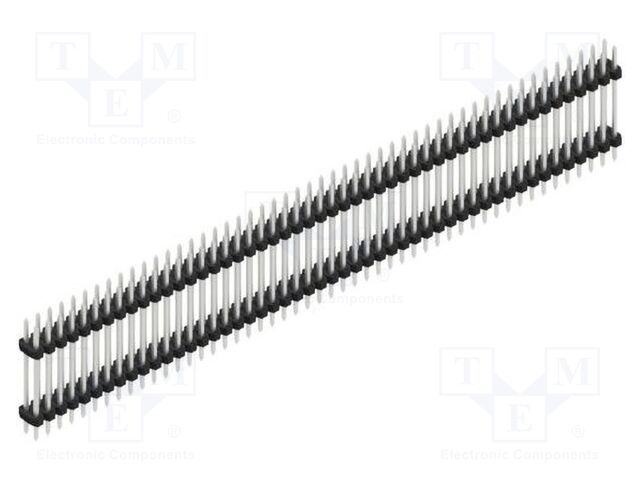 Connector: pin strips; pin header; male; PIN: 100; 2mm; THT; 2x50