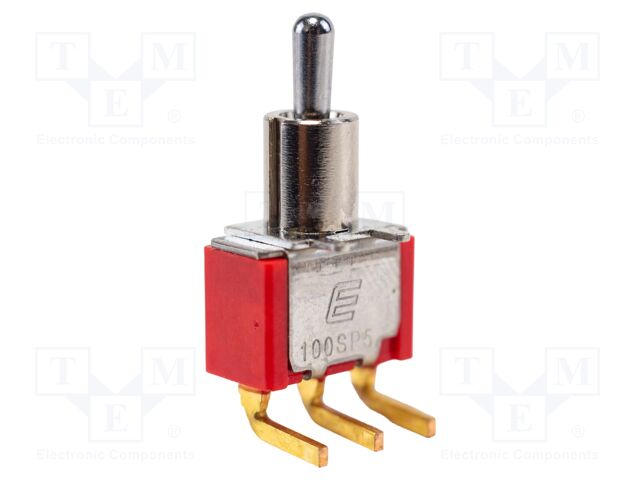 Switch: toggle; Pos: 3; SP3T; ON-OFF-(ON); 0.02A/20VAC; 0.02A/20VDC