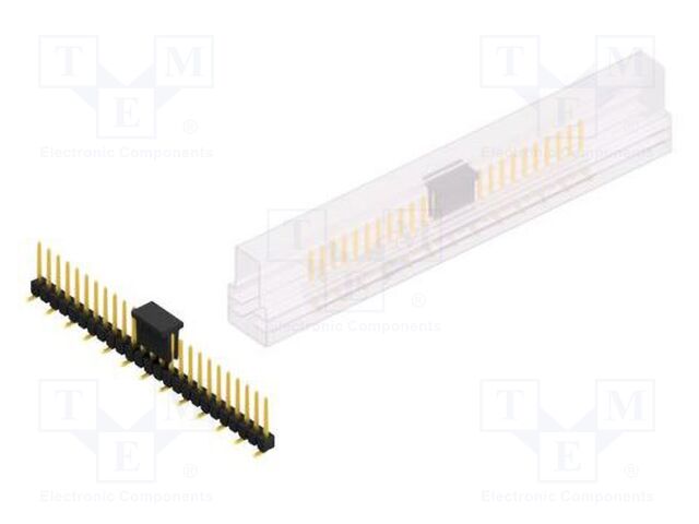 Connector: pin strips; pin header; male; PIN: 25; 2.54mm; SMT; 1x25
