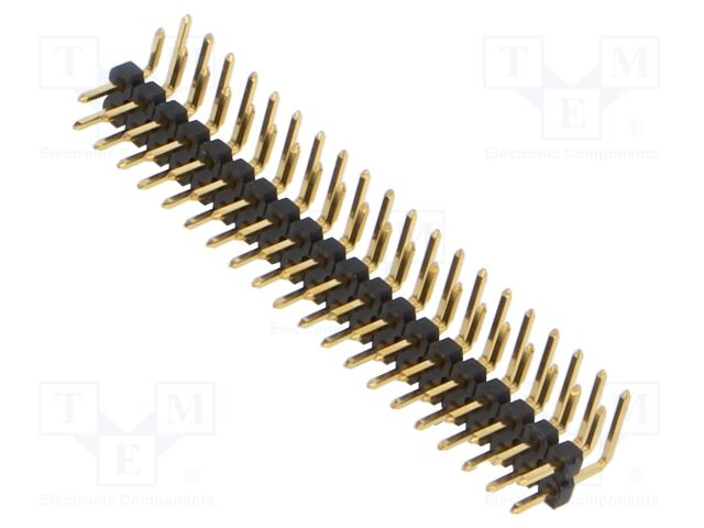 Connector: pin strips; pin header; male; PIN: 40; 2.54mm; THT; 2x20