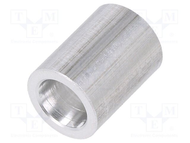 Spacer sleeve; 8.2mm; cylindrical; aluminium; Out.diam: 16mm