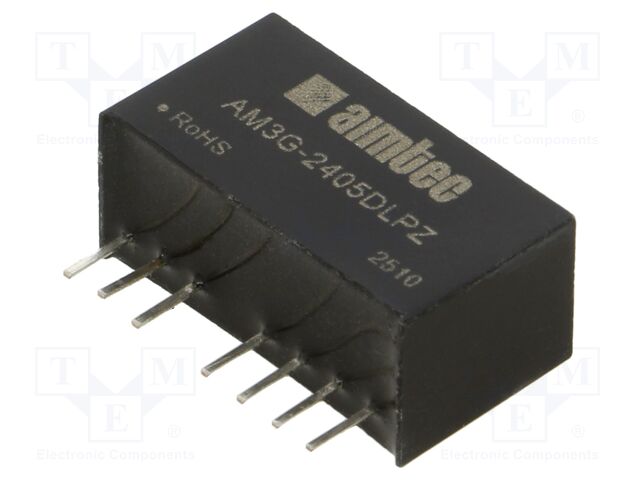 Converter: DC/DC; 3W; Uin: 18÷36V; Uout: 5VDC; Uout2: -5VDC; SIP8; THT