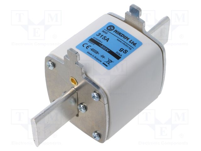 Fuse: fuse; 315A; 800VAC; gS; industrial; NH3