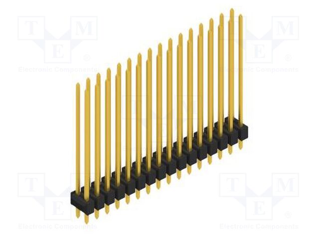 Connector: pin strips; pin header; male; PIN: 32; 2.54mm; THT; 2x16