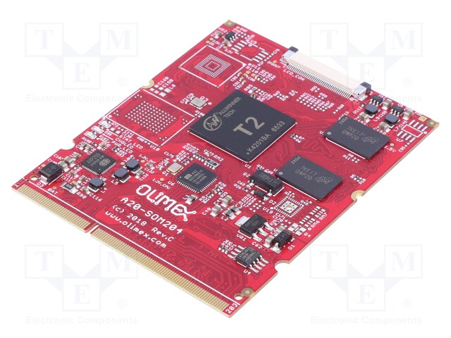 Module: SOM; RAM: 1GB; A20 ARM Dual-Core; 67x84x5mm; DDR3; -40÷85°C