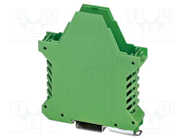 Enclosure base; with FE contact; green; UL94V-0; ME 22,5; Y: 99mm
