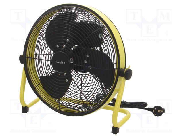 Fan: AC; Len: 1.5m; Colour: yellow-black; Body dim: 400x380x220mm
