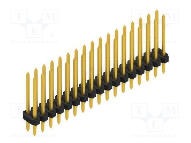 Connector: pin strips; pin header; male; PIN: 34; 2mm; THT; 2x17