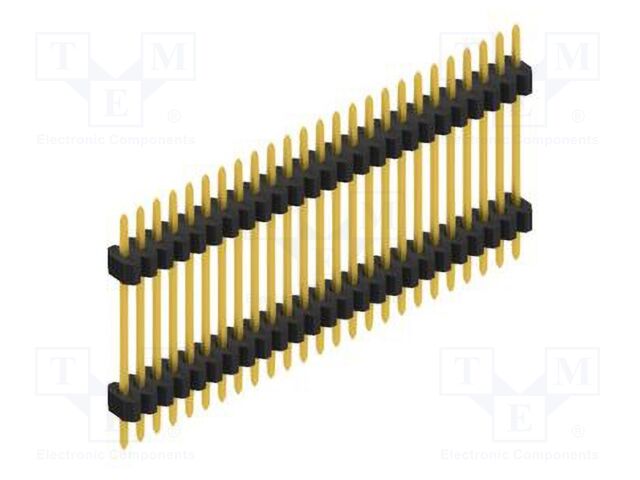 Connector: pin strips; pin header; male; PIN: 25; 1.27mm; THT; 1x25
