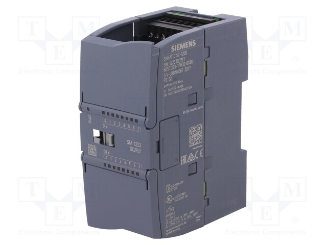 Module: extension; 24VDC; OUT: 8; IN: 8; Series: S7-1200; OUT 1: relay