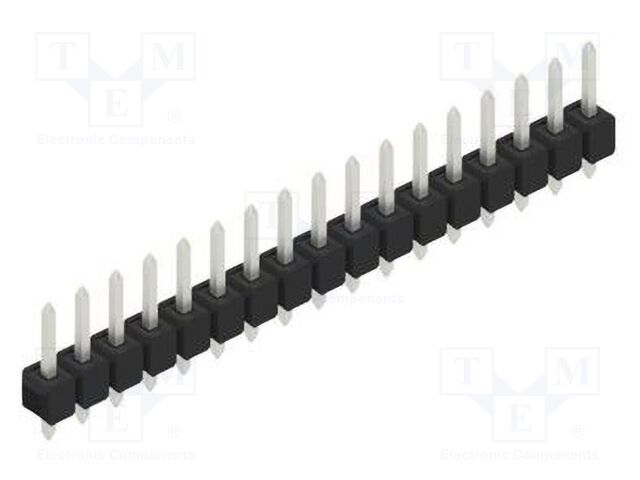 Connector: pin strips; pin header; male; PIN: 17; 2.54mm; THT; 1x17