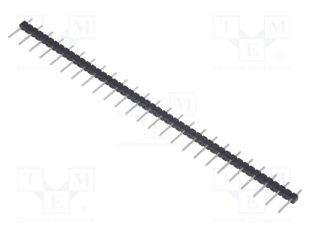 Pin header; pin strips; male; PIN: 25; straight; 5.08mm; THT; 1x25