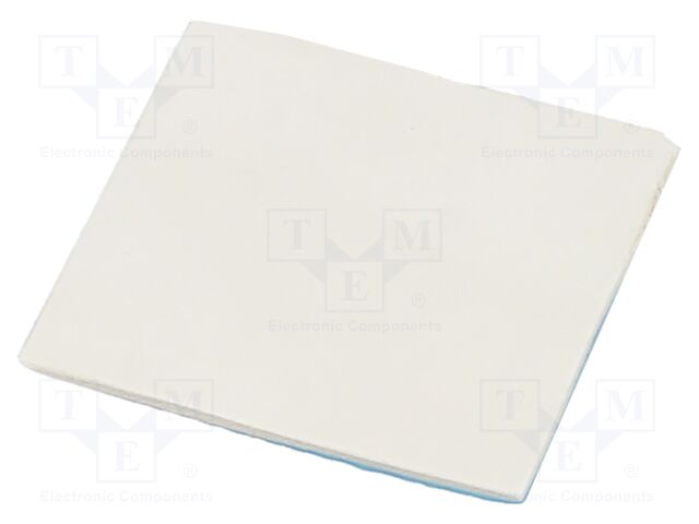 Tape: heat transfer; W: 30mm; L: 30mm; Thk: 1mm; 2W/mK; grey; 10kV; 1s.