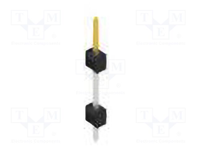 Connector: pin strips; pin header; male; PIN: 1; 2.54mm; THT; 1x1