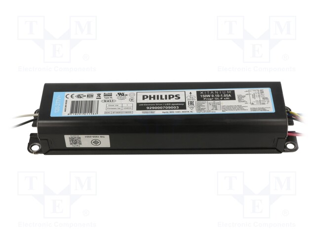 Power supply: switched-mode; LED; 150W; 70÷148VDC; 50÷1050mA; 93%