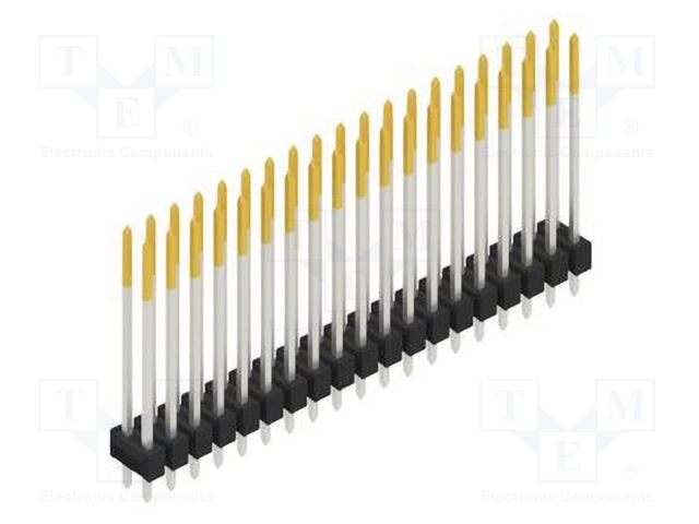 Connector: pin strips; pin header; male; PIN: 38; 2.54mm; THT; 2x19