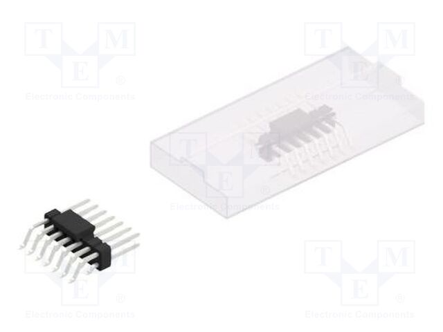 Connector: pin strips; pin header; male; PIN: 14; 2.54mm; SMT; 2x7
