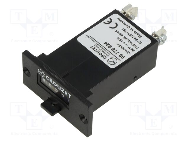 Counter: electromechanical; mechanical indicator; pulses; 99999