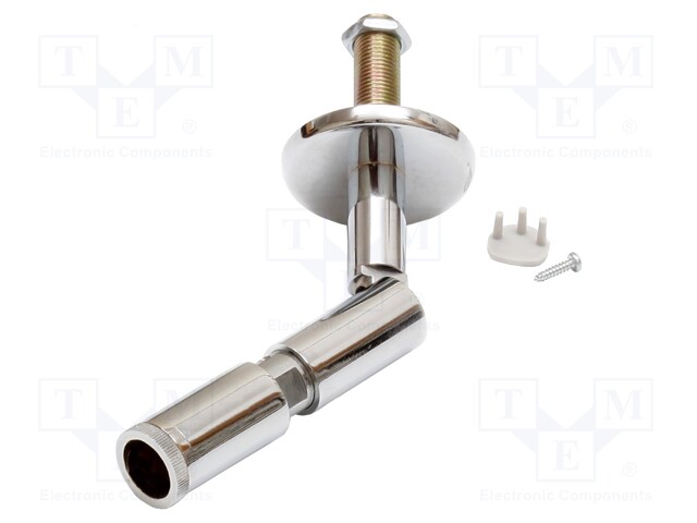 Joint holder; chromium plated; 100mm; brass,steel