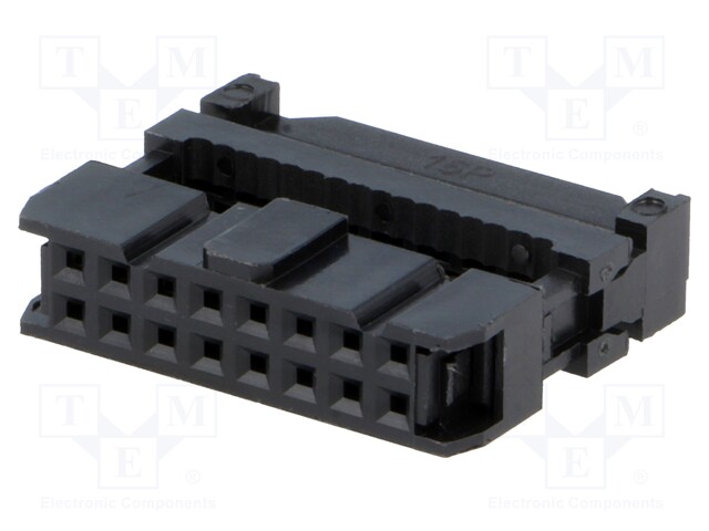 Plug; IDC; female; PIN: 16; IDC; for ribbon cable; 1.27mm