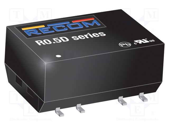 Converter: DC/DC; 0.5W; Uin: 4.5÷5.5V; Uout: 12VDC; Uout2: -12VDC