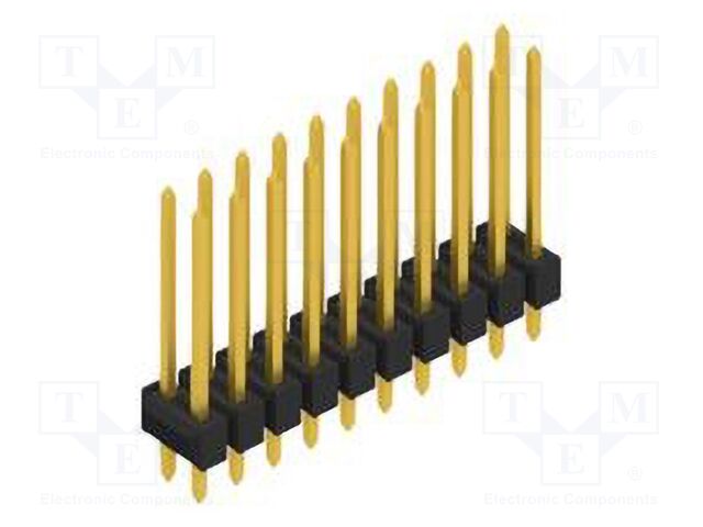 Connector: pin strips; pin header; male; PIN: 20; 2.54mm; THT; 2x10