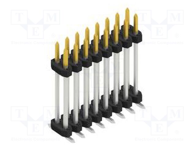 Connector: pin strips; pin header; male; PIN: 16; 2mm; SMT; 2x8; 100V