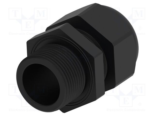 Cable gland; without nut,with long thread; M25; 1.5; IP68; black
