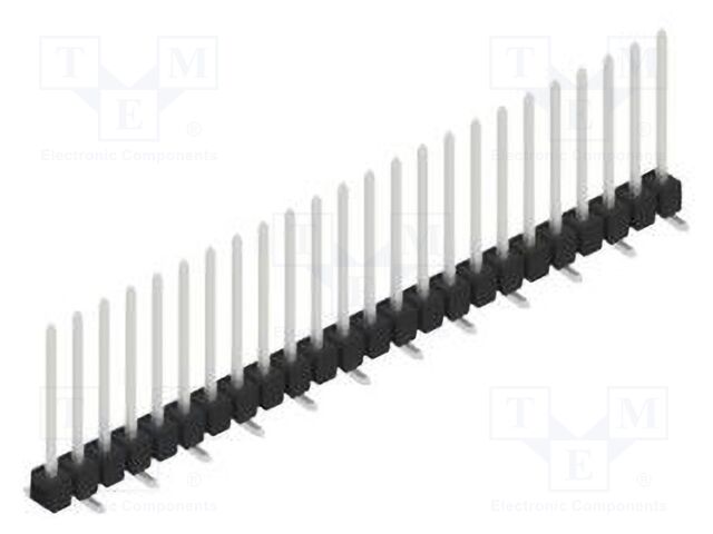Connector: pin strips; pin header; male; PIN: 24; 2.54mm; SMT; 1x24