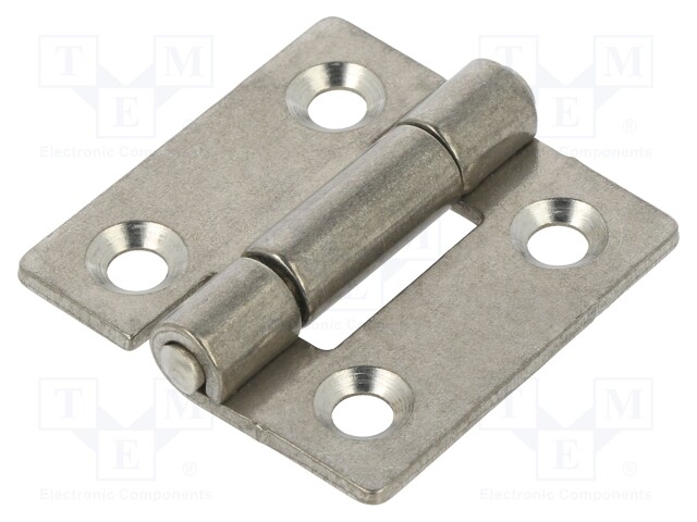 Hinge; Width: 40mm; stainless steel; H: 40mm