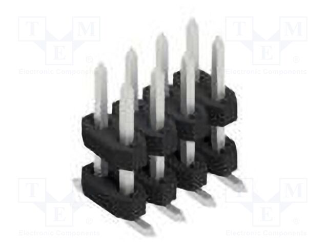 Connector: pin strips; pin header; male; PIN: 8; 2mm; SMT; 2x4; 100V