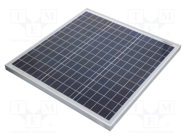 Photovoltaic cell; polycrystalline silicon; 540x510x25mm; 40W