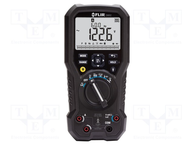 Digital multimeter; LCD (40000),bargraph,with a backlit; IP40