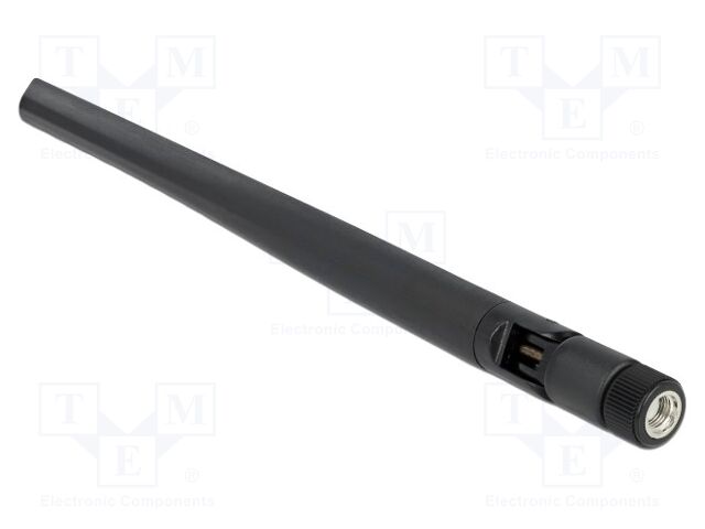 Antenna; inner,WiFi; black; RP-SMA; screw-in; male; 5150÷5850MHz