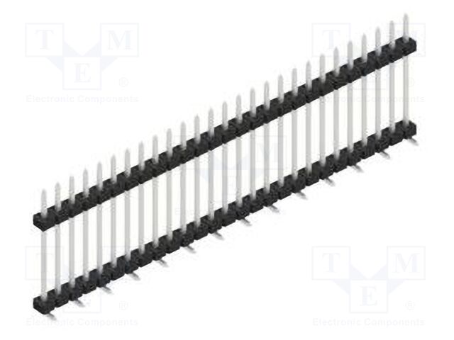 Connector: pin strips; pin header; male; PIN: 27; 2mm; SMT; 1x27