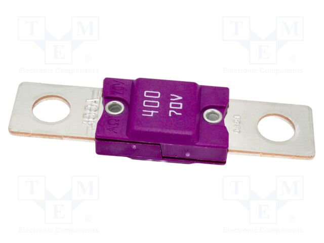 Fuse: fuse; 400A; 70VDC; automotive; 68mm; M8 screw; 68x16mm