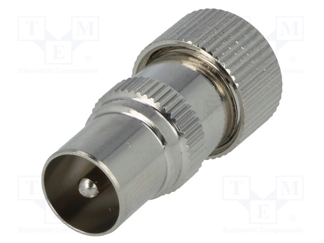 Plug; coaxial 9.5mm (IEC 169-2); male; straight; for cable