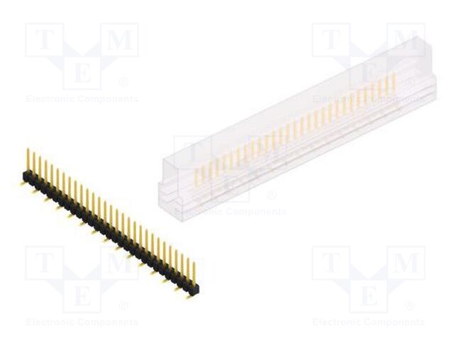 Connector: pin strips; pin header; male; PIN: 29; 2.54mm; SMT; 1x29