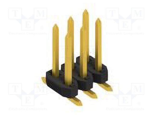 Connector: pin strips; pin header; male; PIN: 6; 2mm; SMT; 2x3; 100V