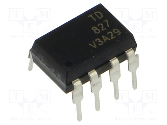 Optocoupler; THT; Ch: 2; OUT: transistor; 5kV; DIP8; Colour: black