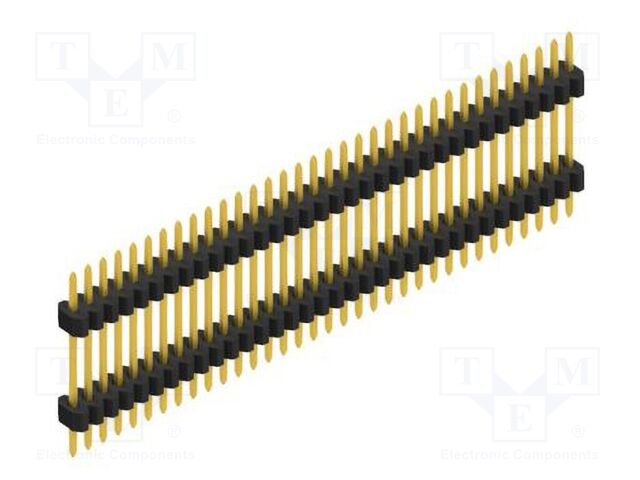 Connector: pin strips; pin header; male; PIN: 34; 1.27mm; THT; 1x34